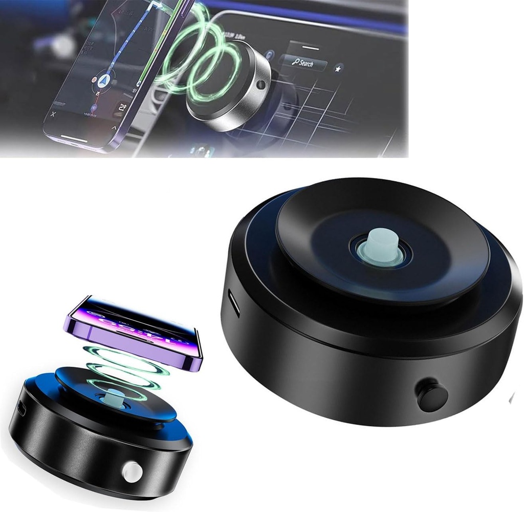 حامل موبايل مغناطيسي يعمل بقوة شفط قوية للتثبيت علي المرايات والاسطح الملساء