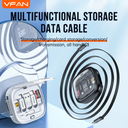 منظم كابل شحن  قابل للسحب 8* 1 لشحن ونقل البيانات