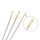 طقم ابر خياطة سهلة اللضم ب 3 احجام مختلفة واداة ازلة الغرز مناسب للحرف اليدوية