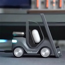 شاحن لاسلكي 5 *1 مع منبة وساعة  _ بقوة 15 واط