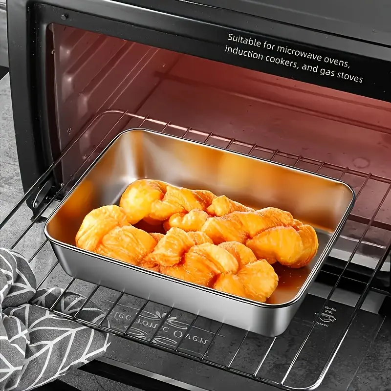 طقم علب ثلاجة ستانلس ستيل 3 قطع بمقاسات مختلفة بغطاء محكم الغلق لحفظ الطعام