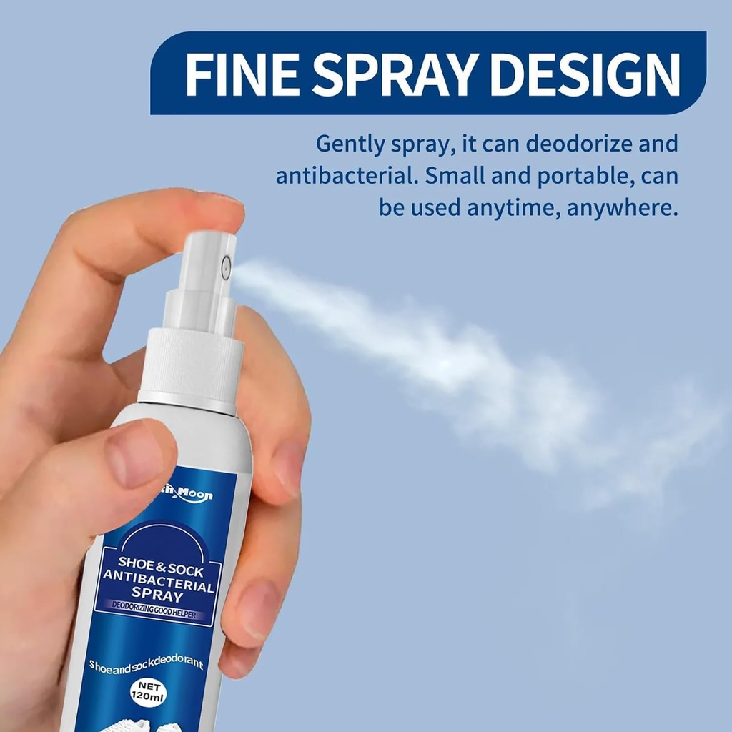 سبراي معطر للاحذية والشرابات مضاد للتعرق والبكتيريا 120 مل
