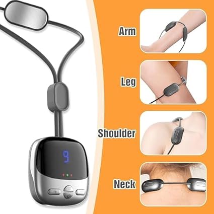 قلادة مساج حرارية معلقة لتدليك الرقبة والكتفين ب 4 اوضاع لاسترخاء العضلات