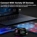 اسبيكر لاسلكي مغناطيسي ميني مع اضاءة ار جي بي قابل للشحن بقوة 5 فولت