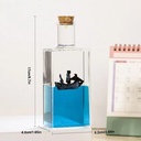 زجاجة ديكور مزينة من الداخل بسفينة بحرية مجسمة لديكور الليفنج وغرف النوم