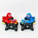 عربيات تصادم لشخصين ضد بعض مزودة بصوت واضاءة  وريموت تحكم عن بعد _ قطعتين