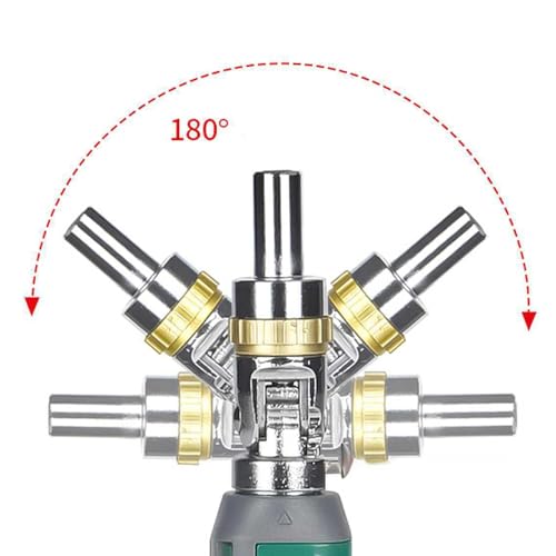 مفك براغي مغناطيسية 12 في 1 برأس قابلة للدوران بزوايا 180 درجة