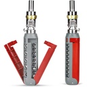 مفك براغي مغناطيسية 12 في 1 برأس قابلة للدوران بزوايا 180 درجة