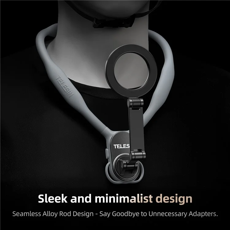 حامل موبايل  مغناطيسي للرقبه قابل للطي لتصوير الفيديوهات