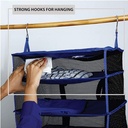 منظم دولاب 4 دور لترتيب الملابس مزود ب2 هوك لسهولة التعليق