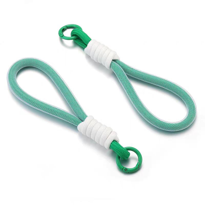 ميدالية مضفرة بمشبك لتعليق مفاتيح السيارات والمنزل والشنط