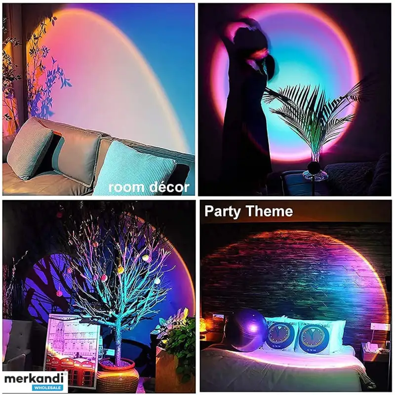 كشاف الشمس مرن لسهولة التحكم للتصوير وإضفاء اجواء رومانسية بالوان مختلفة