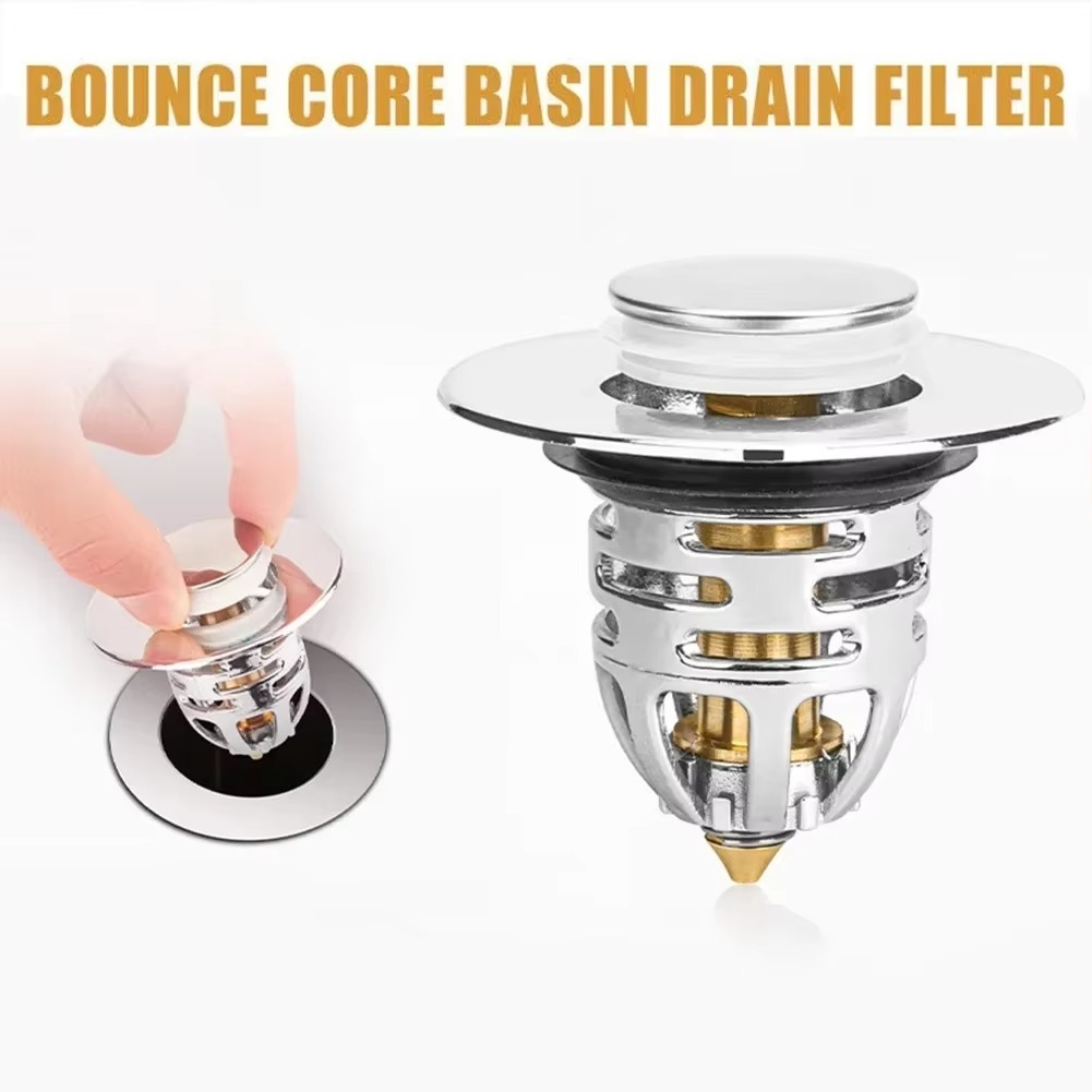 سدادة ومصفاة لأحواض المطبخ والحمام والبانيو