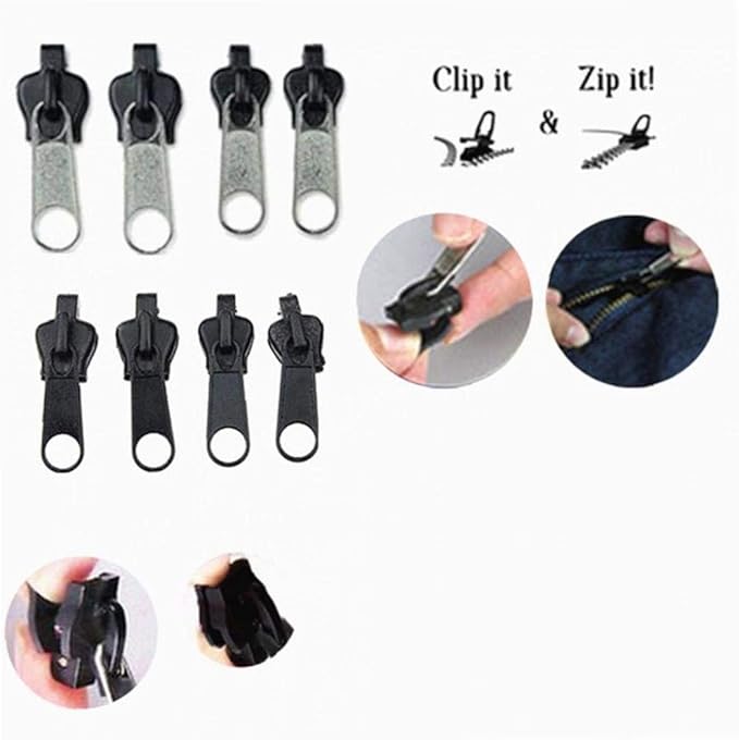 طقم سوست 6 قطع ب 3 احجام مختلفة للجواكت والشنط