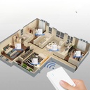 جهاز تحكم عن بعد لفتح وغلق مفتاح النور تاتش يعمل حتي 30 متر مع ريموت كنترول - قابل للشحن