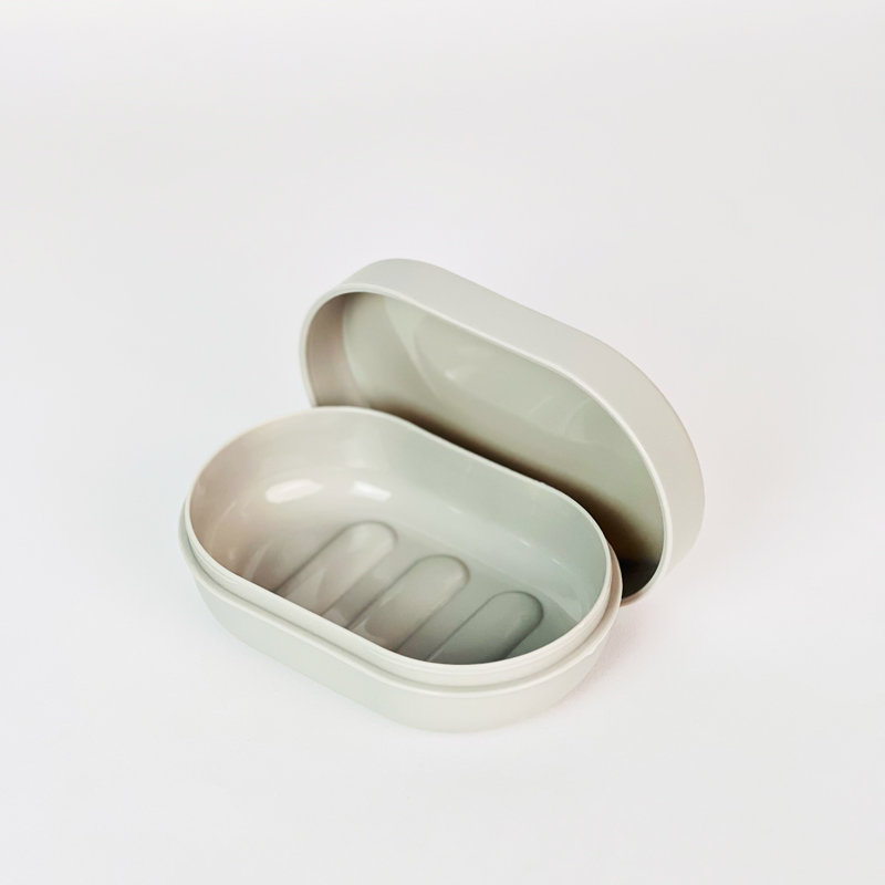 طقم شاور محمول 4 قطع مع شنطة شفافة للسفر والجيم