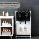 استاند غسيل 2 دور مقسم الي 3 باسكت لحمل وتخزين الملابس