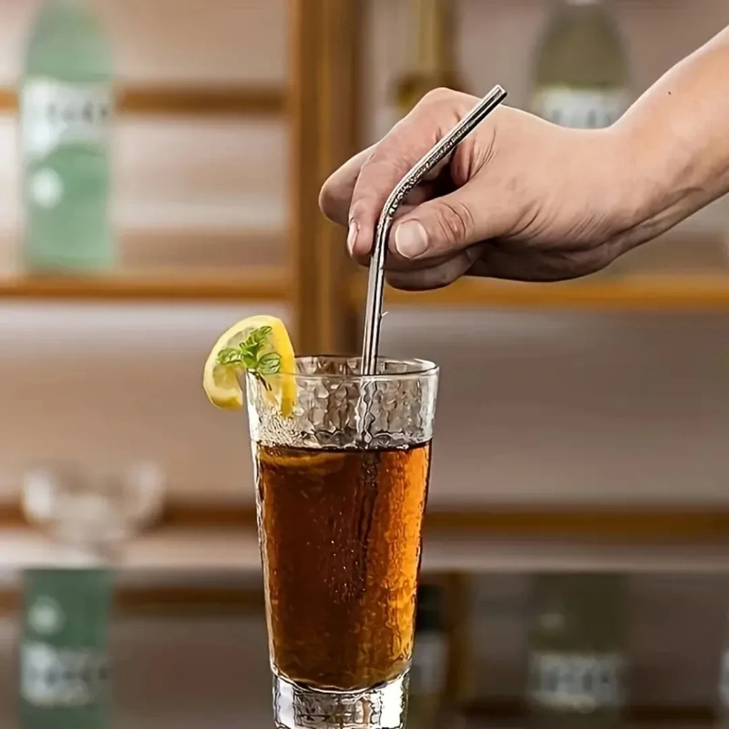 شاليموه استانليس ستيل 5 قطع أشكال وأحجام مختلفة مع فرش تنظيف لإعادة الأستخدام