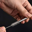 شاليموه استانليس ستيل 5 قطع أشكال وأحجام مختلفة مع فرش تنظيف لإعادة الأستخدام