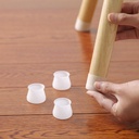 12 قطعة  -غطاء سيليكون شفاف لحماية ارجل الكراسي والاثاث من الخدوش والازعاج