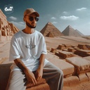 Flight of the Scarab تيشيرت اوفر سايز قطن باللون الابيض للرجال