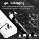 كشاف طوارئ ب 3 اوضاع اضاءة مختلفة مع شاشة ليد رقمية  _ بيو اس بي للشحن