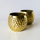 اصيص زرع من النحاس المزخرف لتجديد ديكور المنزل _ باللون الذهبي