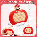 لعبة بوب ايت الكترونية علي شكل رائد فضاء صوتية ومضيئة ب 4 مستويات للكبار والصغار