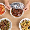 طقم اكياس الومنيوم مرنه قابلة للتمدد لتغليف وحفظ الطعام _ 10 قطع