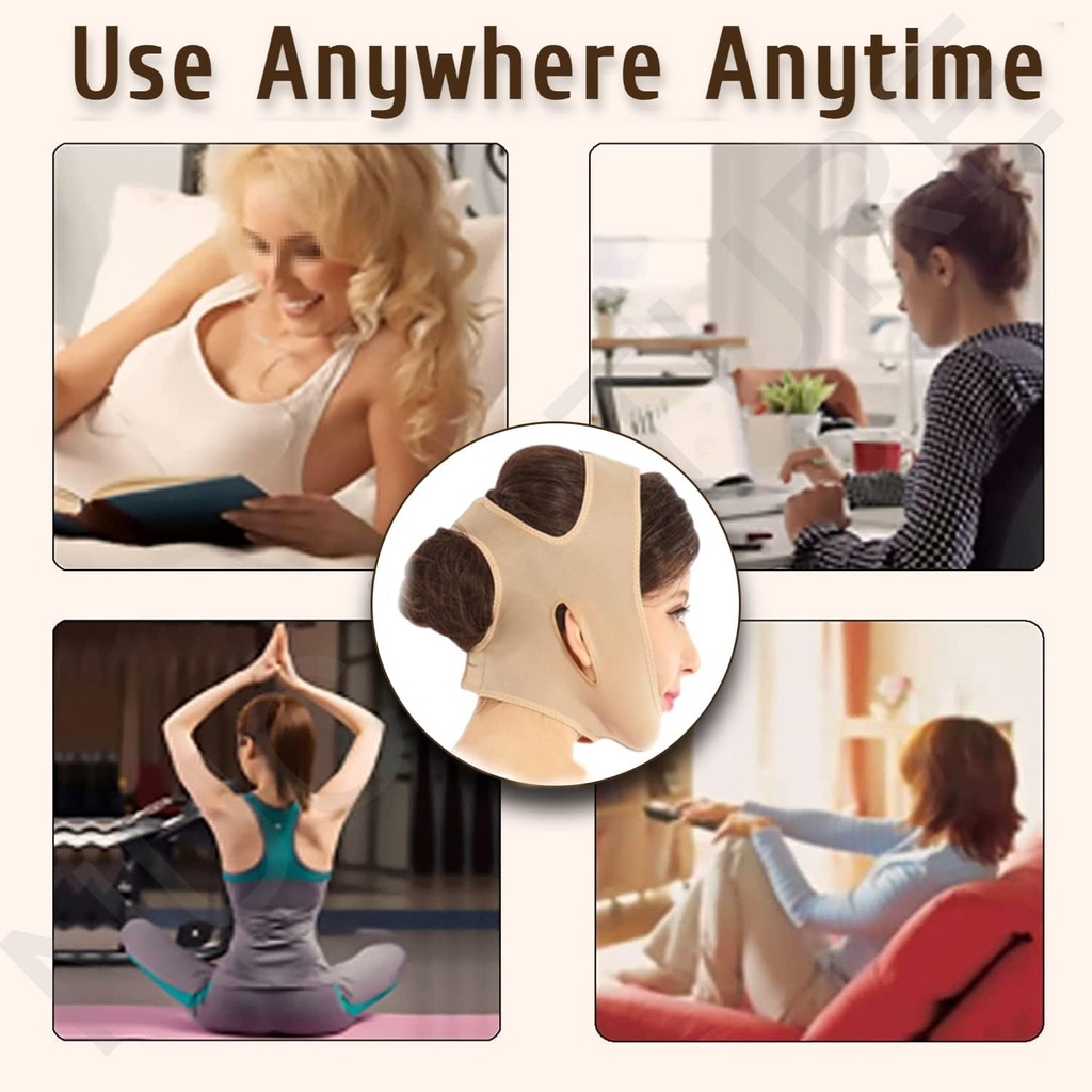 مشد وكورسيه شد الذقن المزدوجه لتنحيف وتحديد الوجه