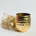 اصيص زرع جولد نحاسي بتصميم مزخرف صناعة يدوية