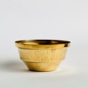 وعاء نحاسي مزخرف متعدد الاستخدامات باللون الذهبي