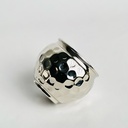 اصيص زرع وحامل شموع نحاس تصميم خليه نحل - باللون الفضي