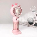 مروحة ميني محمولة مدمجة بفواحة مرطبة - قابلة للشحن