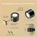 مصباح حائط سبوت مزدوج دابل فيس ب 3 درجات اضاءة