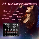 USB - مجموعة ميكروفون مكثف مع ذراع قابل للتعديل وكارت للصوت