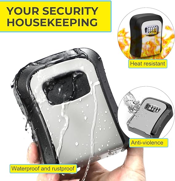 خزنة مفاتيح برقم سري تعلق علي الحائط