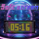 شاشة ليد مرنة قابلة للبرمجة بالموبايل بالوان ار جي بي لنوافذ السيارة مع ريموت تحكم عن بعد