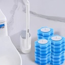 فرشة تواليت مع 8 رؤوس تنظيف قابلة للفصل للاستخدام مره واحده فقط