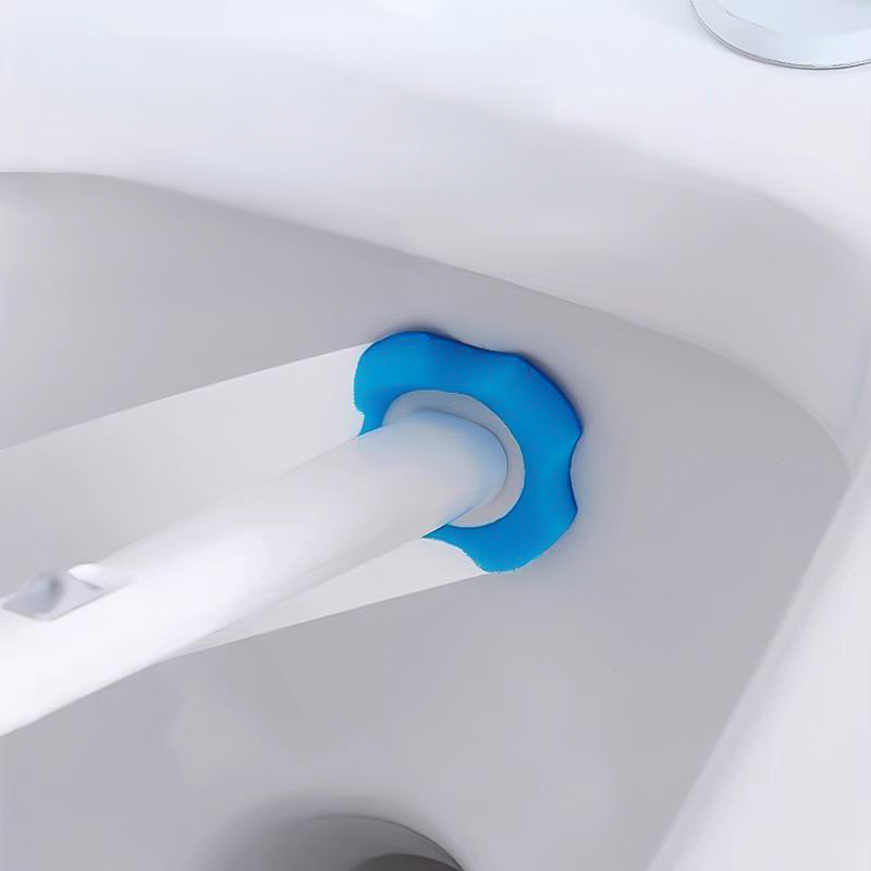 فرشة تواليت مع 8 رؤوس تنظيف قابلة للفصل للاستخدام مره واحده فقط