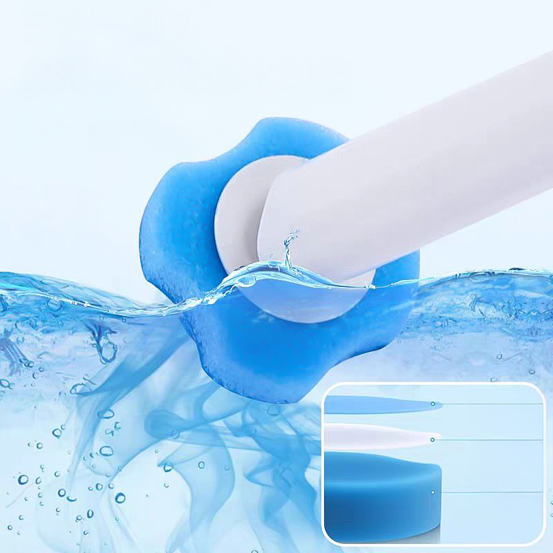 فرشة تواليت مع 8 رؤوس تنظيف قابلة للفصل للاستخدام مره واحده فقط