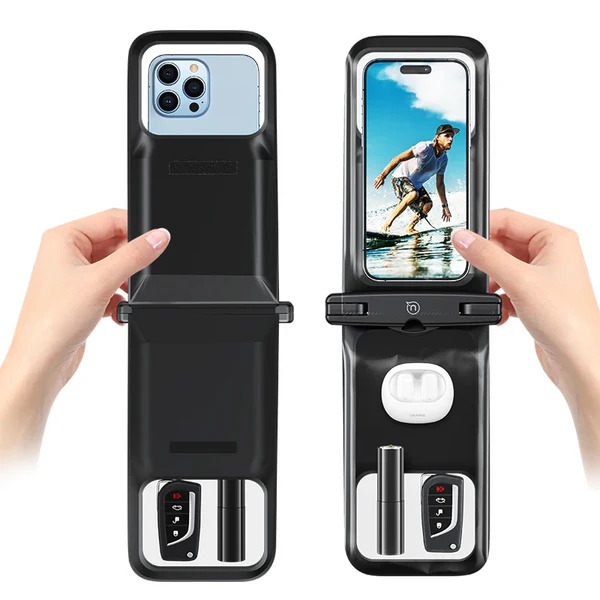 جراب موبايل مزدوج مقاوم للماء للحماية  اثناء التصوير تحت اللماء