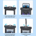 جراب موبايل مزدوج مقاوم للماء للحماية  اثناء التصوير تحت اللماء