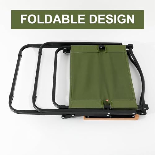 كرسي رحلات محمول  قابل للطي مع مسند ضهر وذراعين