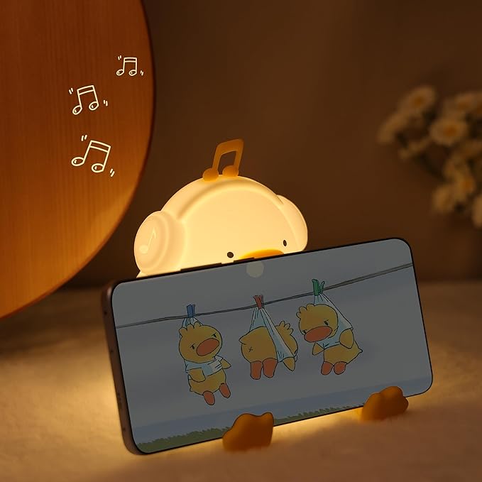 وناسة سيليكون شكل بطة ب 5 الوان اضاءة مختلفة _ بيو اس بي للشحن