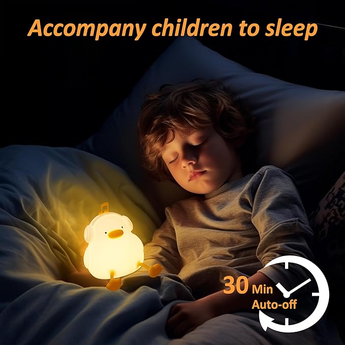 وناسة سيليكون شكل بطة ب 5 الوان اضاءة مختلفة _ بيو اس بي للشحن