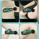 مسدس مساج لاسلكي بـ 6 رؤوس قابلة للاستبدال مع خاصية التدليك الساخن والبارد