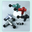 مسدس مساج لاسلكي بـ 6 رؤوس قابلة للاستبدال مع خاصية التدليك الساخن والبارد