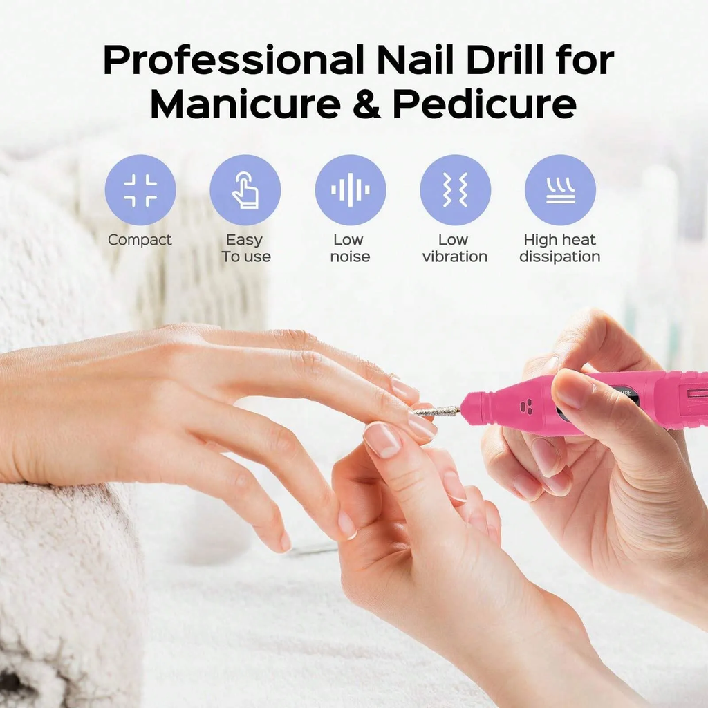 قلم العناية بالأظافر 6 في 1 للبرد والتحديد والتلميع وإزالة الجلد الميت في المنزل بسهولة