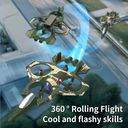 لعبة طائرة رباعية المراوح مع ريموت كنترول للتحكم عن بعد